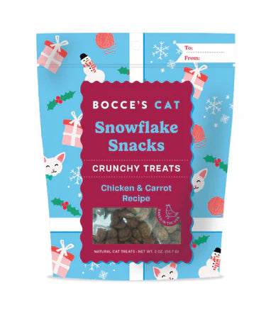 Bocce's Bakery Cat Christmas Snowflake Snacks