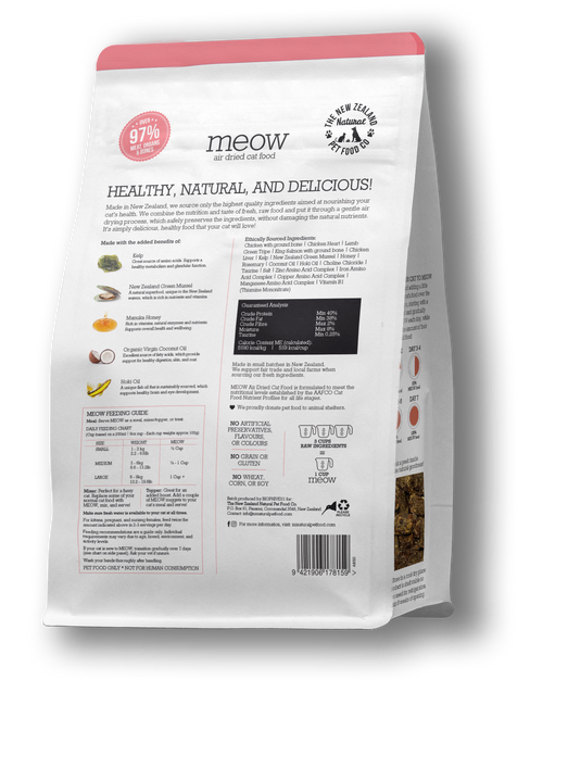 New Zealand Pet Food Co. Meow Air Dried Food Chicken & King Salmon *SPECIAL ORDER*