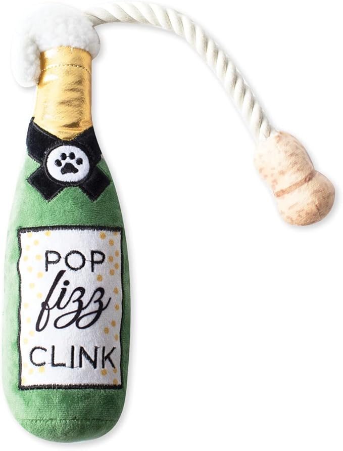 Fringe Dog Toy Holiday Pop Fizz Clink