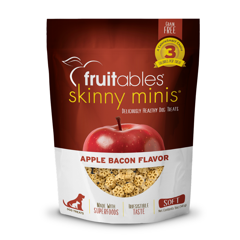 Fruitables Skinny Mini Apple Bacon Dog Treats