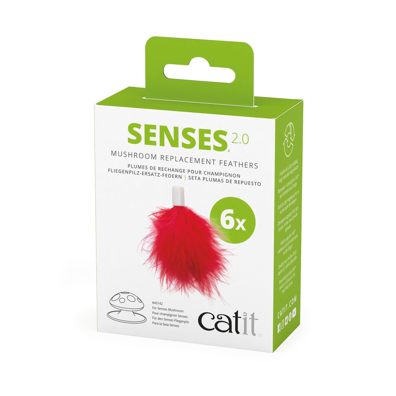 Catit Senses Mushroom Replacement Feathers