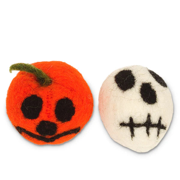 Karma Cat Toy Skull & Jack-o-Lantern