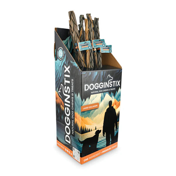 Dogginstix Braided Lamb Collagen Chew