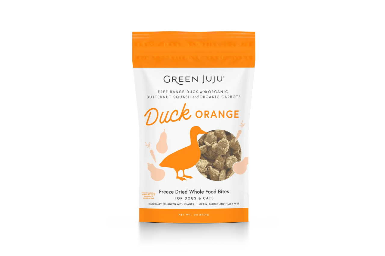 Green Juju Duck Orange Freeze Dried Whole Food Bites