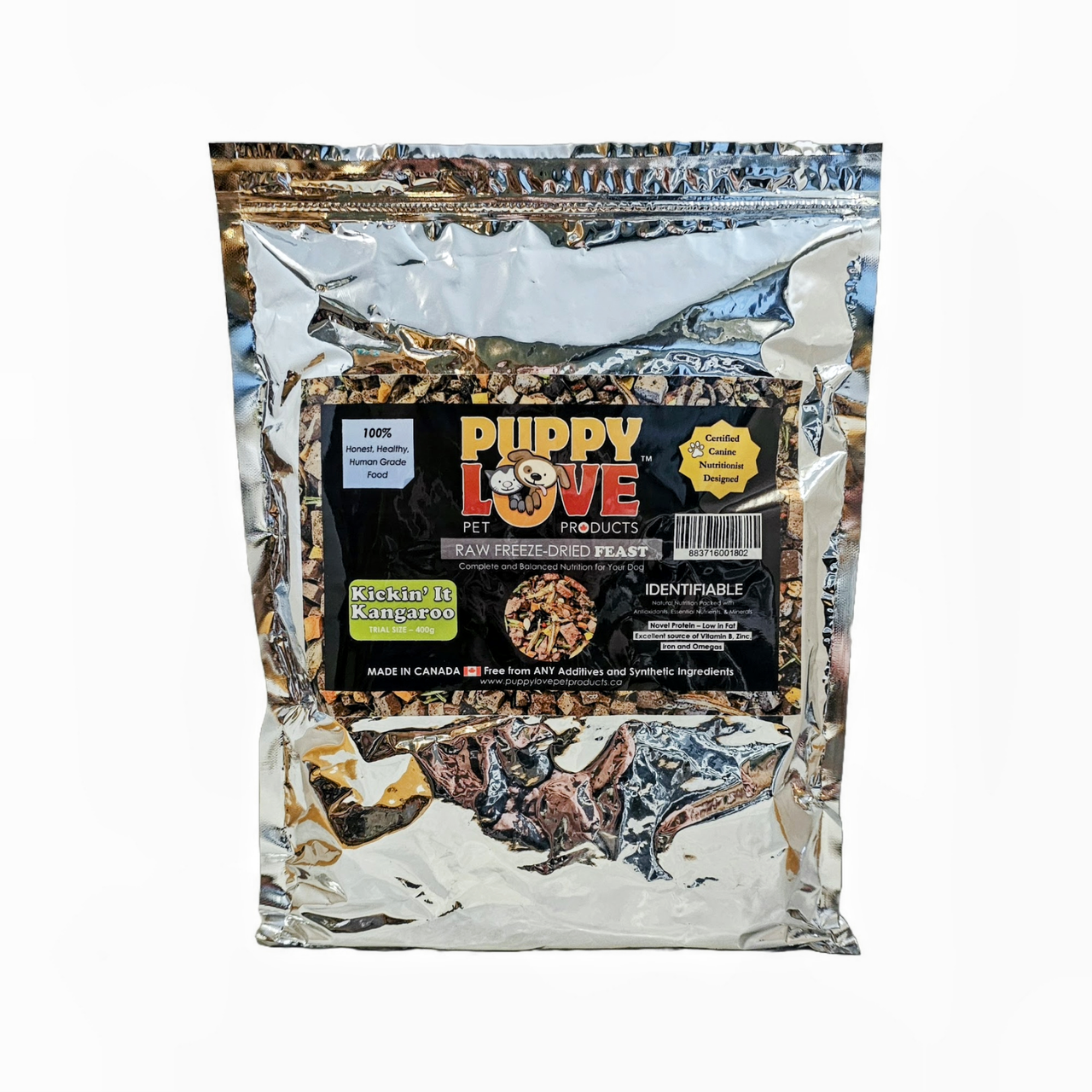 Puppy Love Freeze Dried Feast Kickin' It Kangaroo