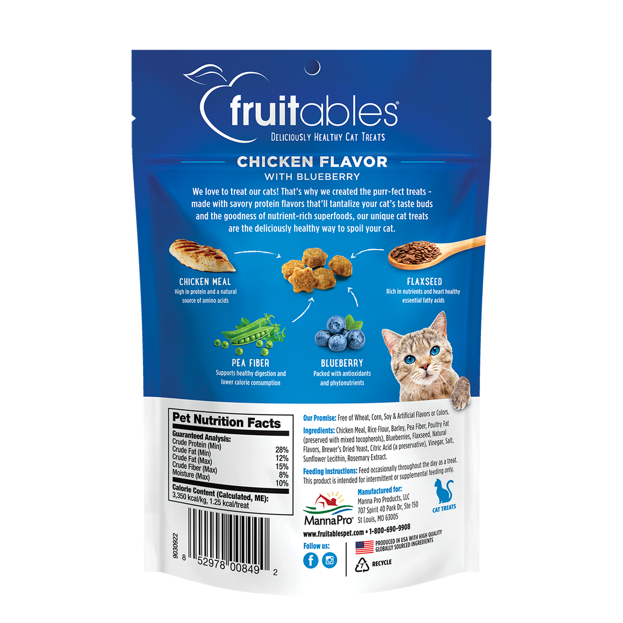 Fruitables Cat Chicken & Blueberry Cat Treats