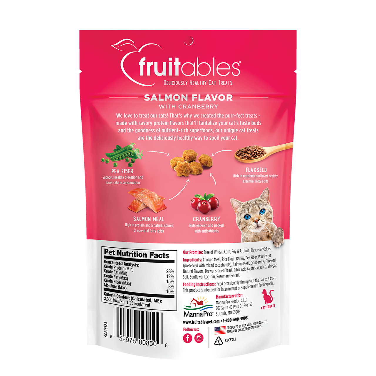 Fruitables Salmon & Cranberry Cat Treats