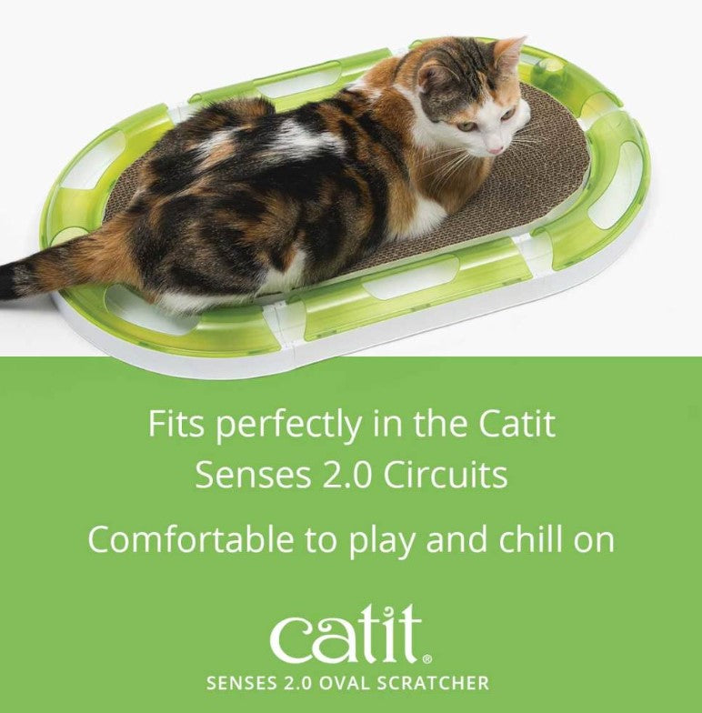 Catit Senses 2.0 Oval Circuit Scratcher Toy