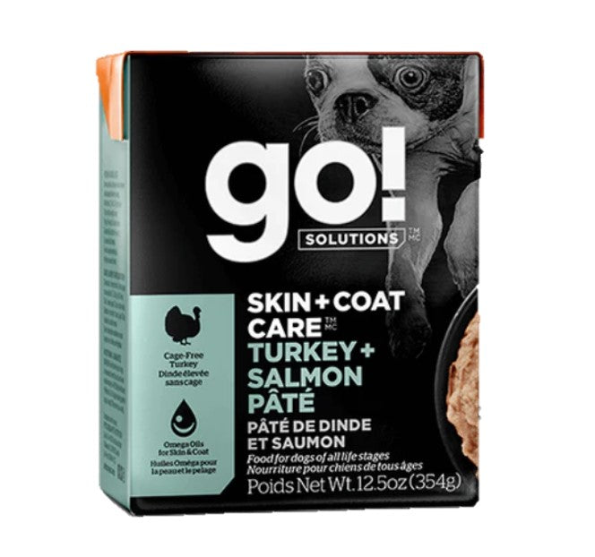 Go! Dog Tetra Skin & Coat Turkey & Salmon Pate