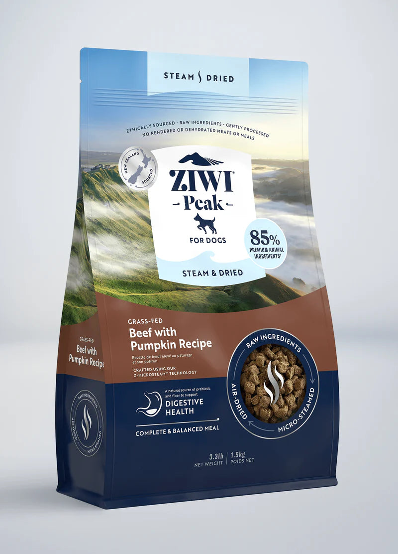 Ziwi Peak Steam-Dried Beef w/Pumpkin