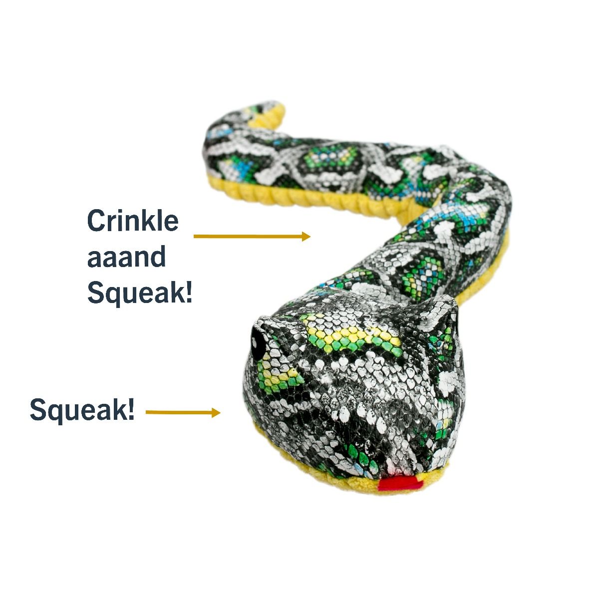 Tall Tails Dog Toy Crunch Snake