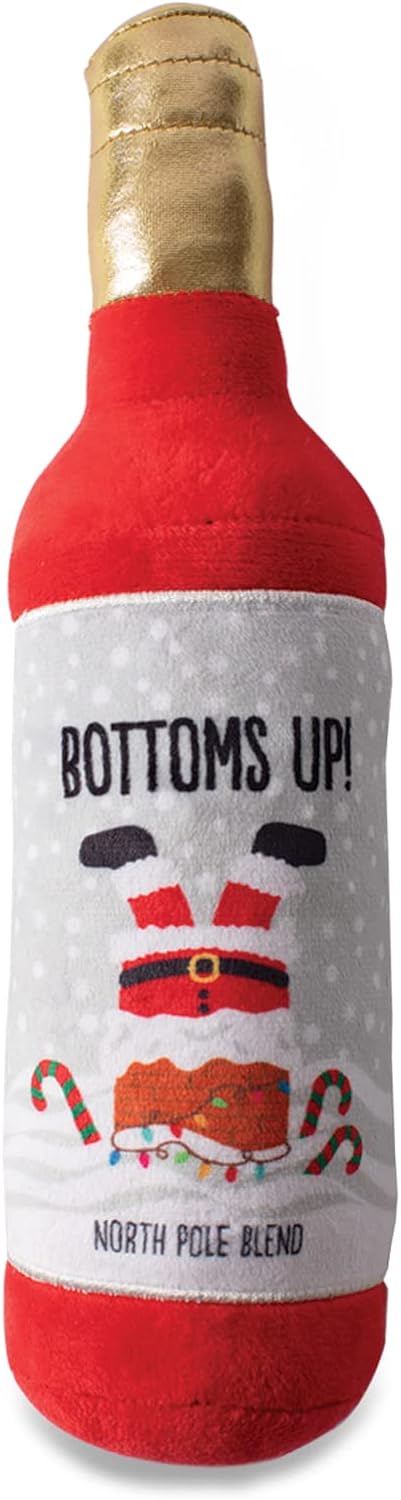 Fringe Dog Toy Holiday Bottoms Up