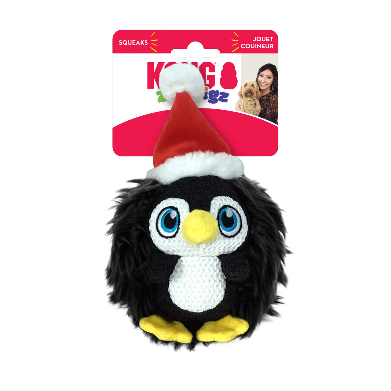 KONG Dog Toy Holiday ZigWigz Penguin