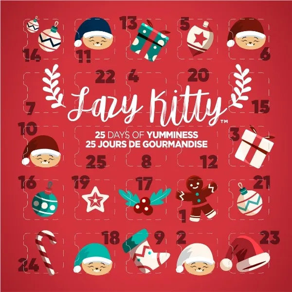 Lazy Kitty Advent Calendar w/Jerky Bites