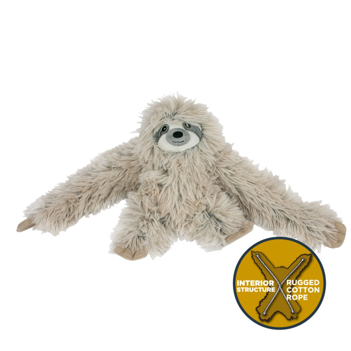 Tall Tails Dog Toy Rope Body Sloth