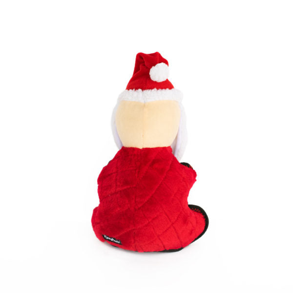 ZippyPaws Dog Toy Holiday Z-Stitch Grunterz Santa