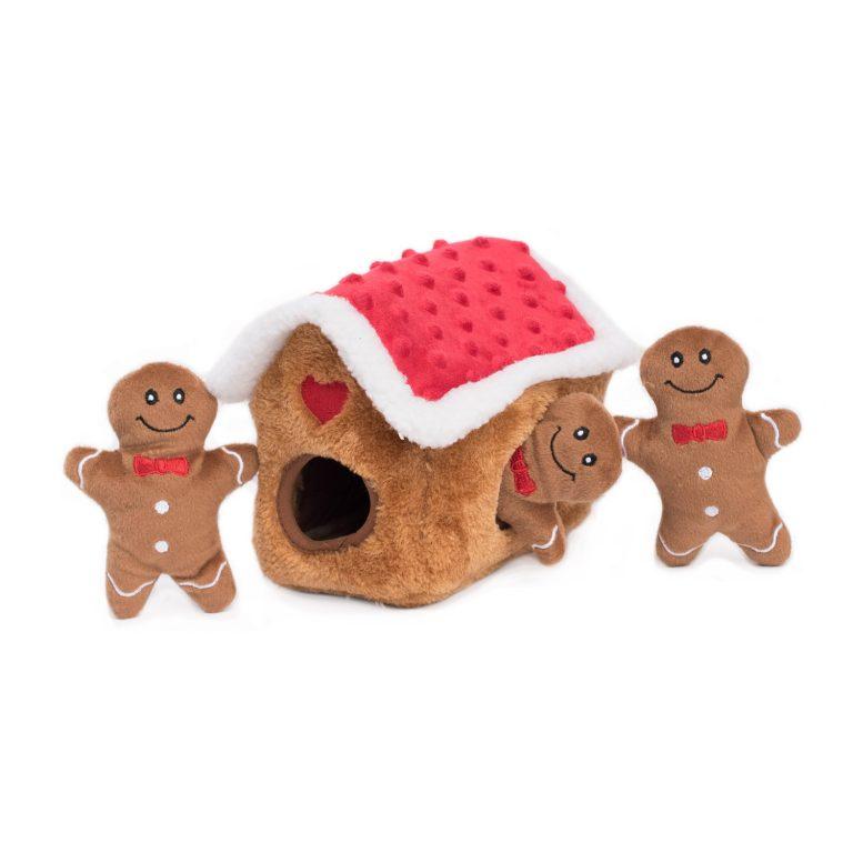 Zippy Paws Holiday Zippy Burrow Gingerbread House (6074938491053)